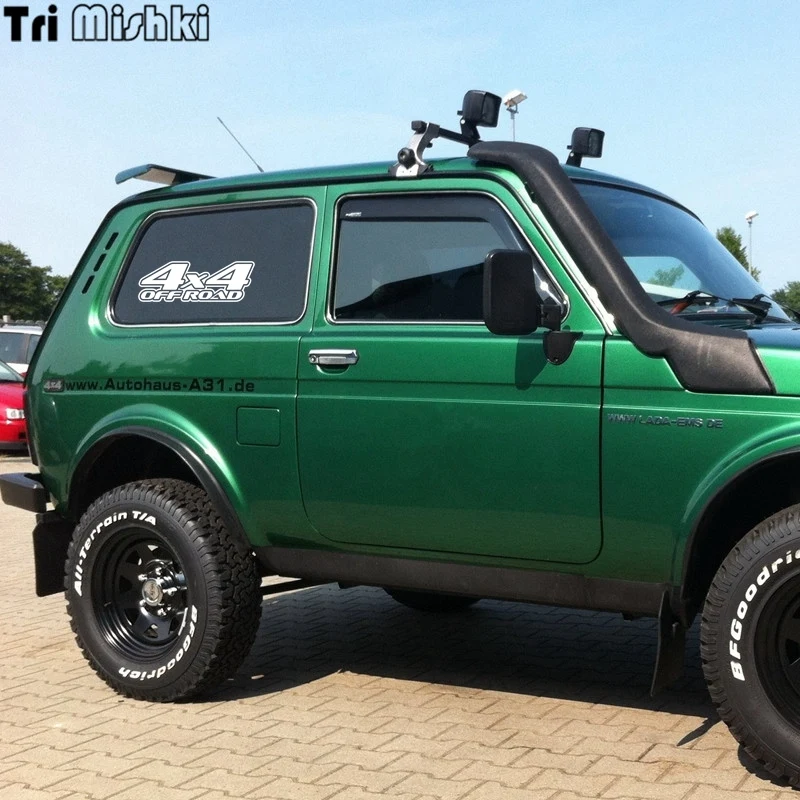 Tri Mishki HZX304# 10*28.2см 4x4 off road lada niva uaz patriot виниловые светоотражающие наклейки на авто Пограничные войска России, щит и меч наклейка для авто на заднее стекло