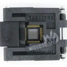 QFP44 TQFP44 FQFP44 PQFP44 IC51-0444-467 Yamaichi QFP IC Тесты burn-в гнездо адаптера Программирование 0,8 мм шаг