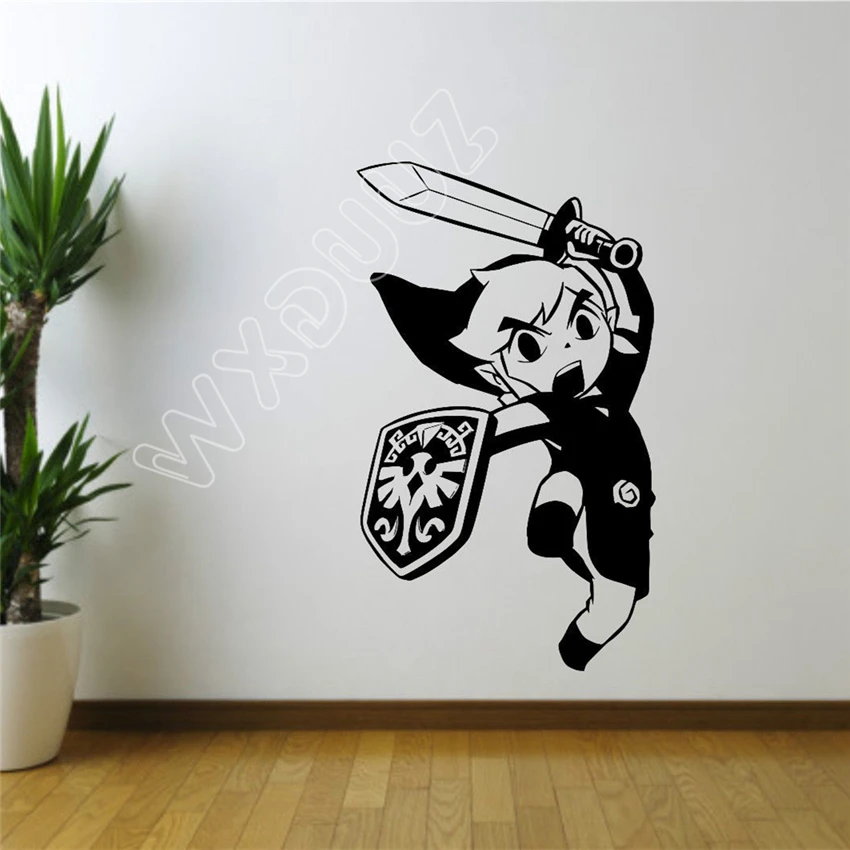 Cartoon Legend of Zelda Sticker Wall Room Decor Art Poster Gaming Vinyl