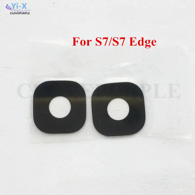 10PCS/Lot Rear Back Camera Ring Cover Glass Lens with Sticker for