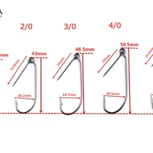 100 шт. Mizugiwa HK рыболовная мягкая пластиковая приманка держатель приманки Твистер червячный Хранитель крючки 1/0-5/0 крючки для приманок pesca рыболовные снасти