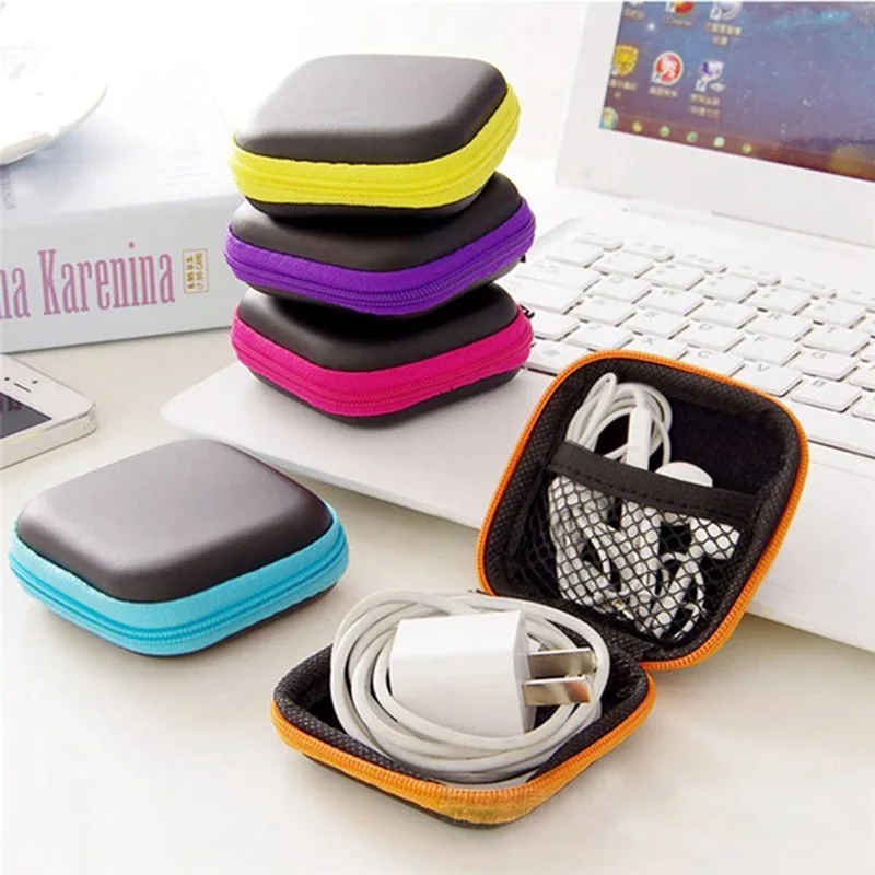 

LASPERAL Storage Bag Case For Earphone EVA Headphone Case Container Cable Earbuds Storage Box Pouch Bag Holder(without earphone)