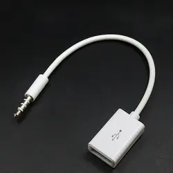 2019 3,5 мм к Usb аудио U диск Кабель-адаптер Портативный Аудио расширение удлинитель кабеля конвертер