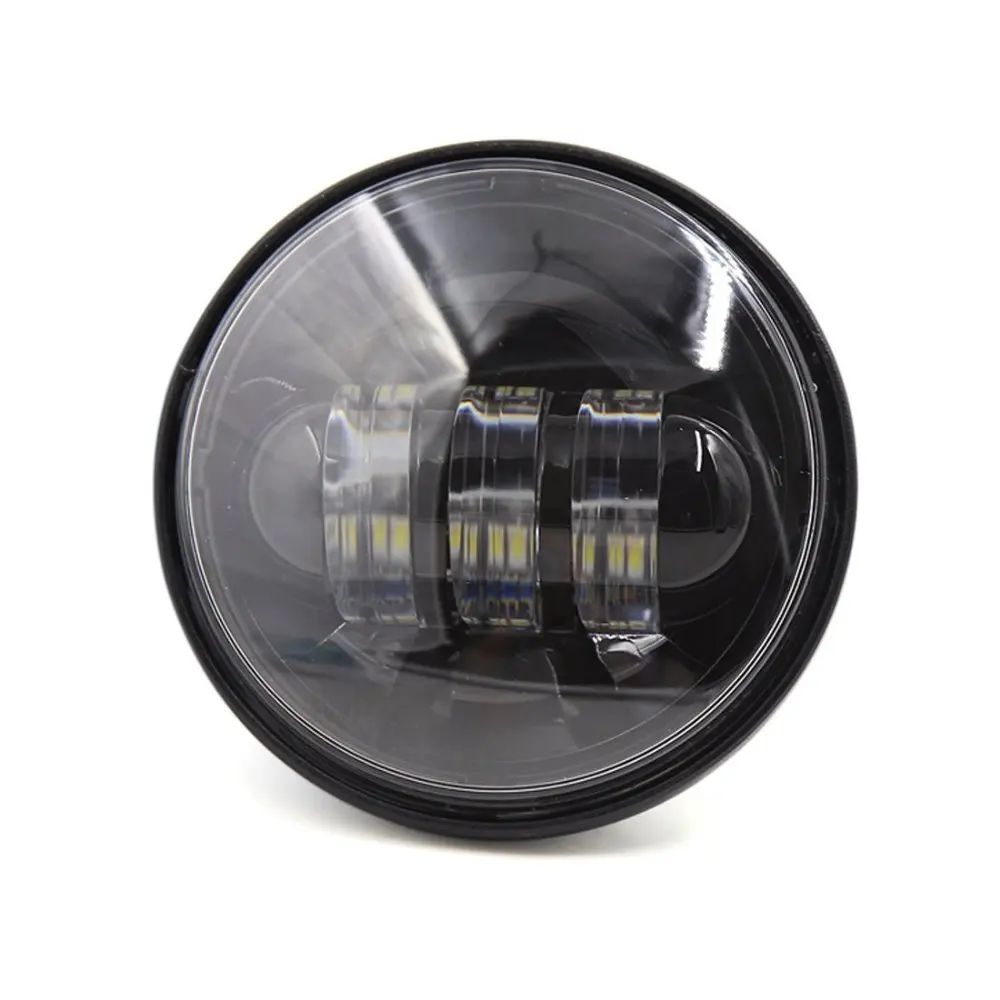  Black 4.5'' 30W LED Fog lights 4.5inch LED Auxiliary Passing Spot fog light Fit for Harley Motorcyc - 32690484120