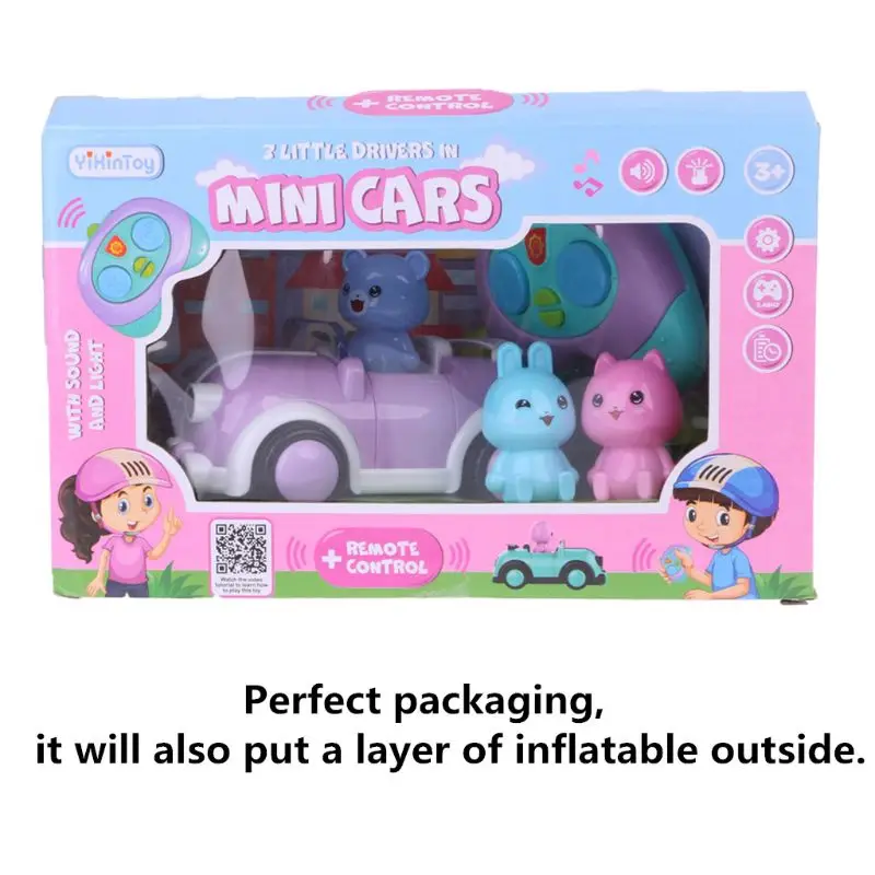 

High Quality Cute Cartoon Animal Car Toys For 3 4 5 Year Old Boys Girls Race RC Cars Toys Set Oct18-C