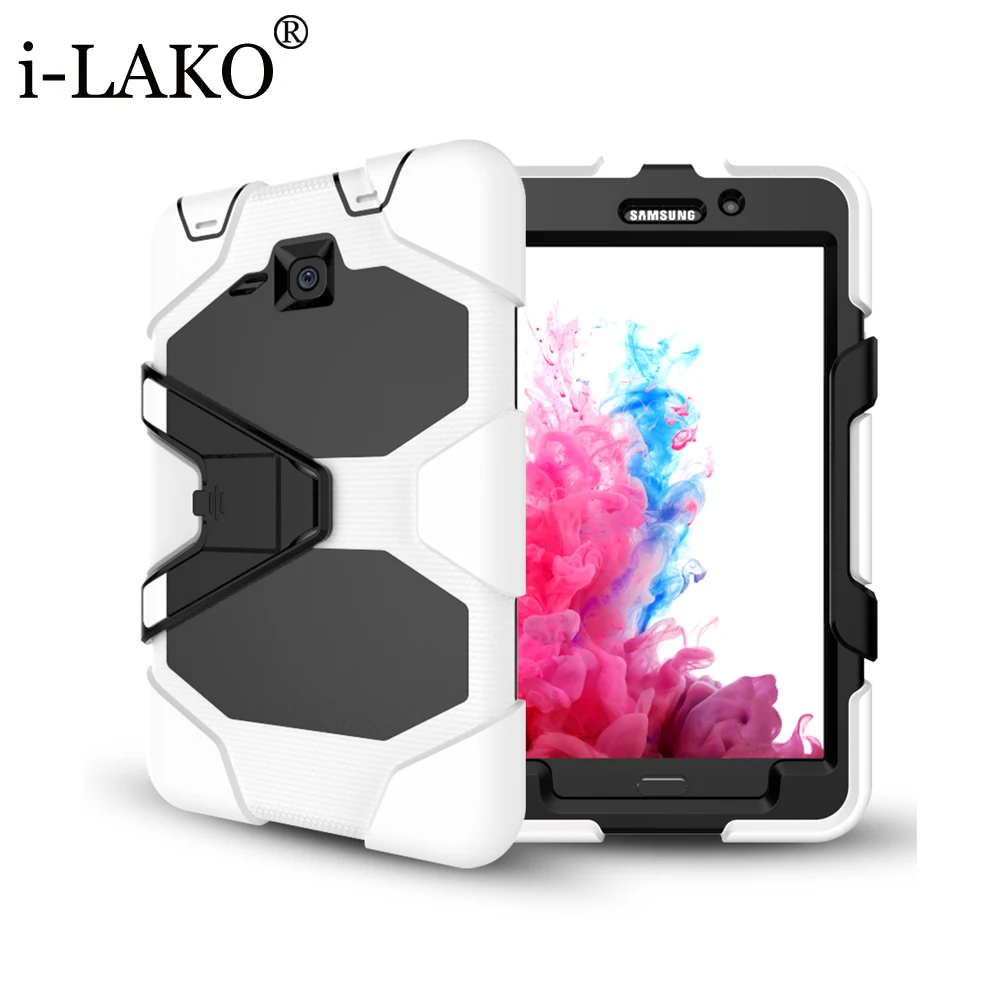 1 шт. для Galaxy Tab 7.0 Стенд Футляр полной защиты Резина Прочный Baby Safe чехол Samsung tab T280