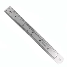 Nice Stainless Steel Metal Ruler Metric Rule Precision Double Sided Measuring 6/8/12inch for students and teachers stainless metal ruler practical metric and inches measurement double sided thick precision calibration 15 20cm ruler