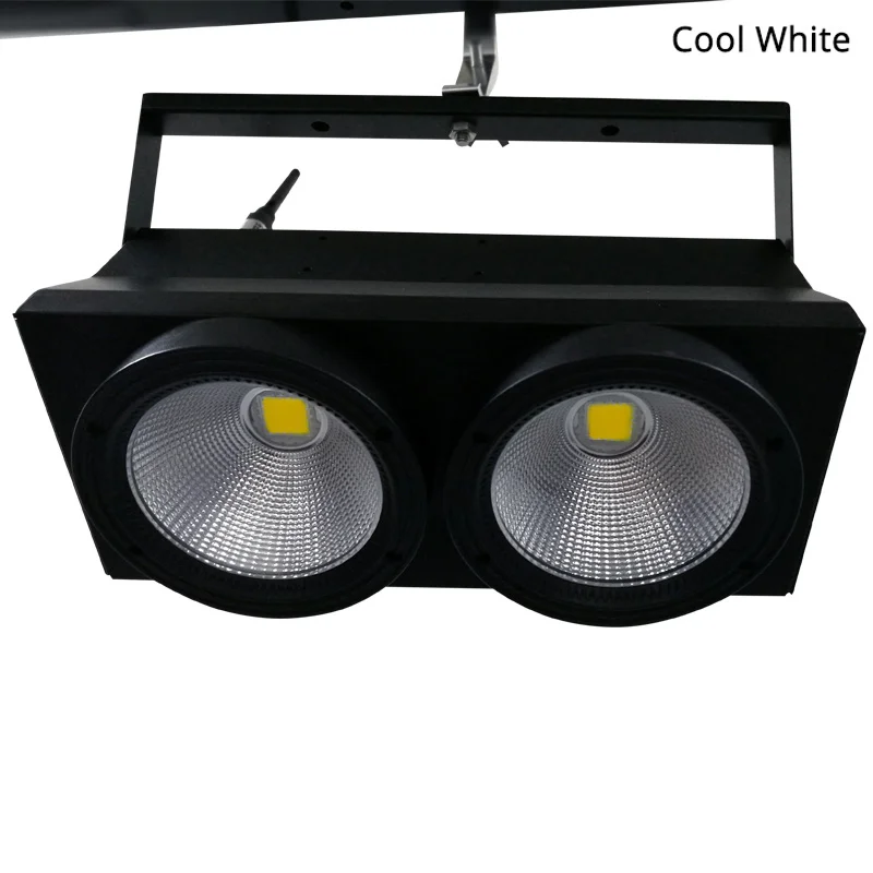 Светодиодный 2x100 Вт белый или теплый белый театральный светильник COB 2 глаза 200 Вт DMX светодиодный светильник для сцены для театрального концерта - Цвет: LED COB Cool White