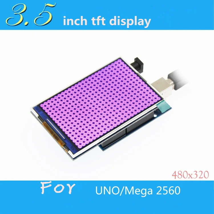 

3.5'' 3.5 inch TFT color LCD module 320X480 320*480 Ultra HD support ard mega 2560 mega2560 UNO R3 16 bits parallel No touch