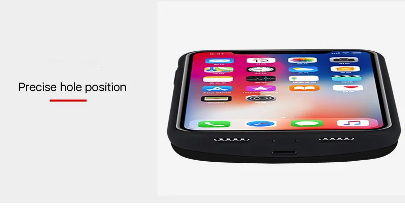 Чехол для Iphone X power Case 5000 mAh Высококачественный контейнер для аккумуляторных батарей чехол для Iphone X Внешний пакет резервного копирования зарядное устройство чехол