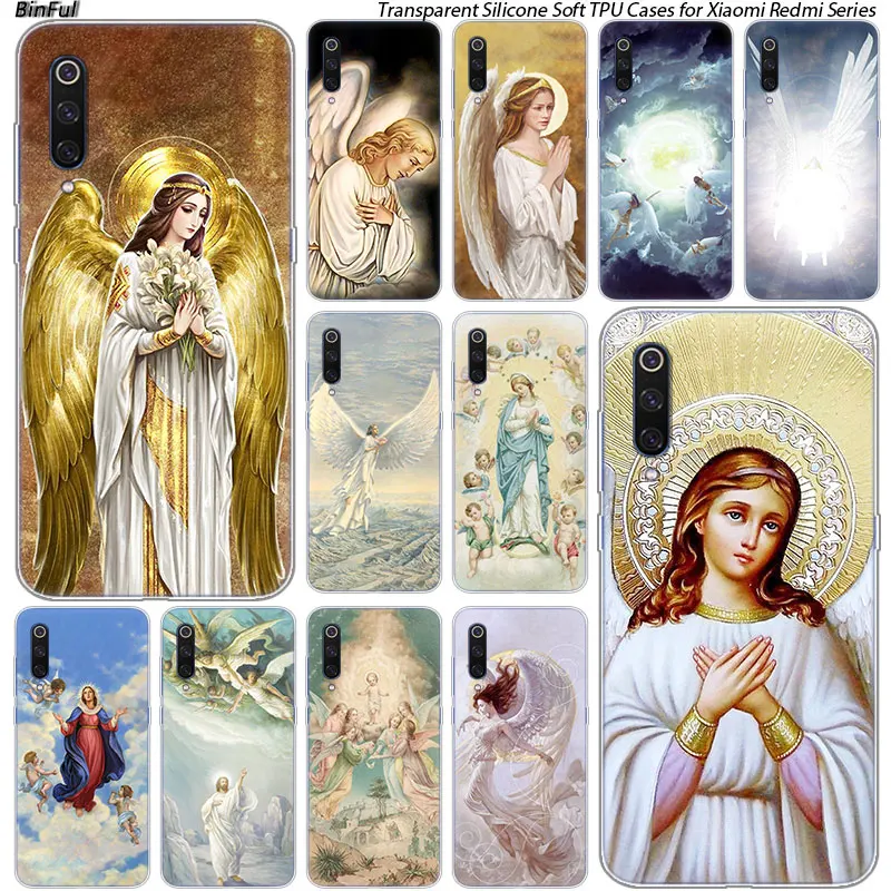 Силиконовый чехол The Guardian Angel для Xiaomi Pocophone F1 9T 9 9SE 8 A2 Lite A1 Mix3 Redmi K20 7A Note 4 4X 5 6 7 Pro S2 |