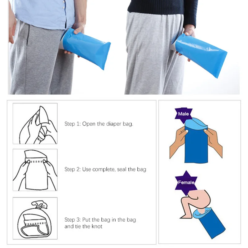 المحمولة السفر مبولة سيارة مقبض زجاجة البول مبولة القمع أنبوب في الهواء الطلق التبول جهاز الوقوف و يتبول المرحاض 600 مللي