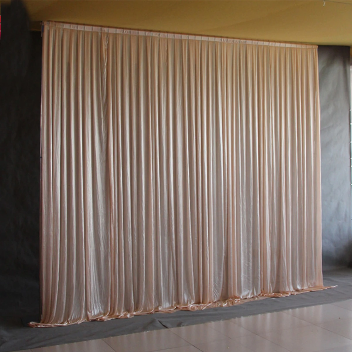 

4 Colors Sheer Silk Drapes Panels 2.4X1.5m Hanging Curtains Party Backdrop Drape Background Cloth Wedding Decoration Supplies