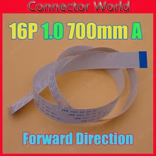 1-100 шт FFC FPC 16 pin плоский гибкий кабель 1,0 мм шаг 16 pin вперед длина 700 мм ширина 17 мм лента 16 p AWM 20624 80C 60 в VW-1