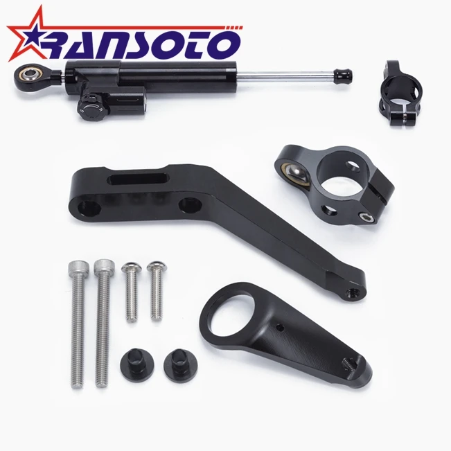 

RANSOTO Motorcycle Steering Damper Stabilizerlinear Linear Stabilizer Bracket kit For Honda CBR954RR CBR 954RR 2002-2003