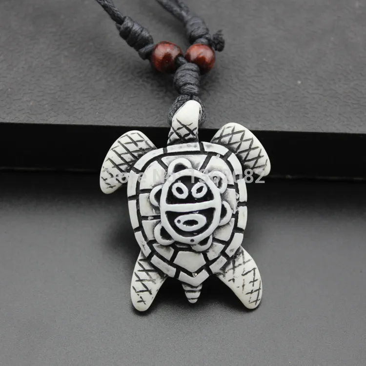 1Pcs Puerto Rico imitation Yak bone carved Coqui Taino Grenouille Collier Pendentif