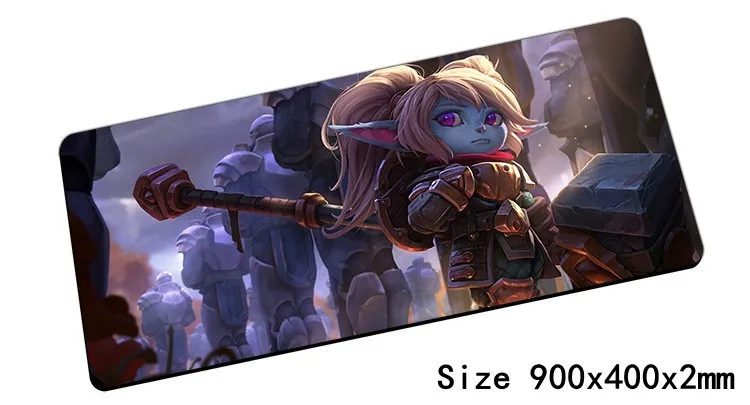

Poppy mouse pad 900x400mm pad mouse lol notbook computer mousepad Keeper of the Hammer gaming padmouse gamer laptop mouse mats