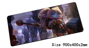 

Poppy mouse pad 900x400mm pad mouse lol notbook computer mousepad Keeper of the Hammer gaming padmouse gamer laptop mouse mats