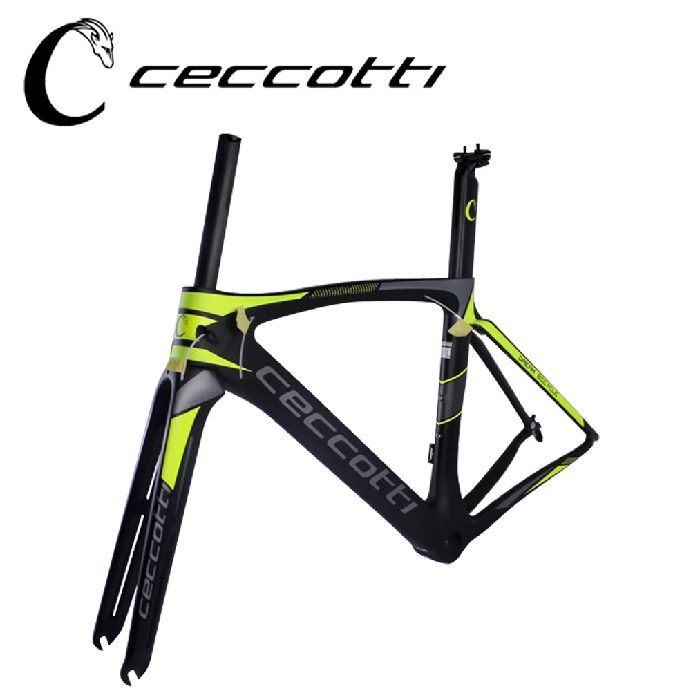 Ceccotti C091 Yellow Cheap Carbon Frame Road Bike Toray T1100 700c