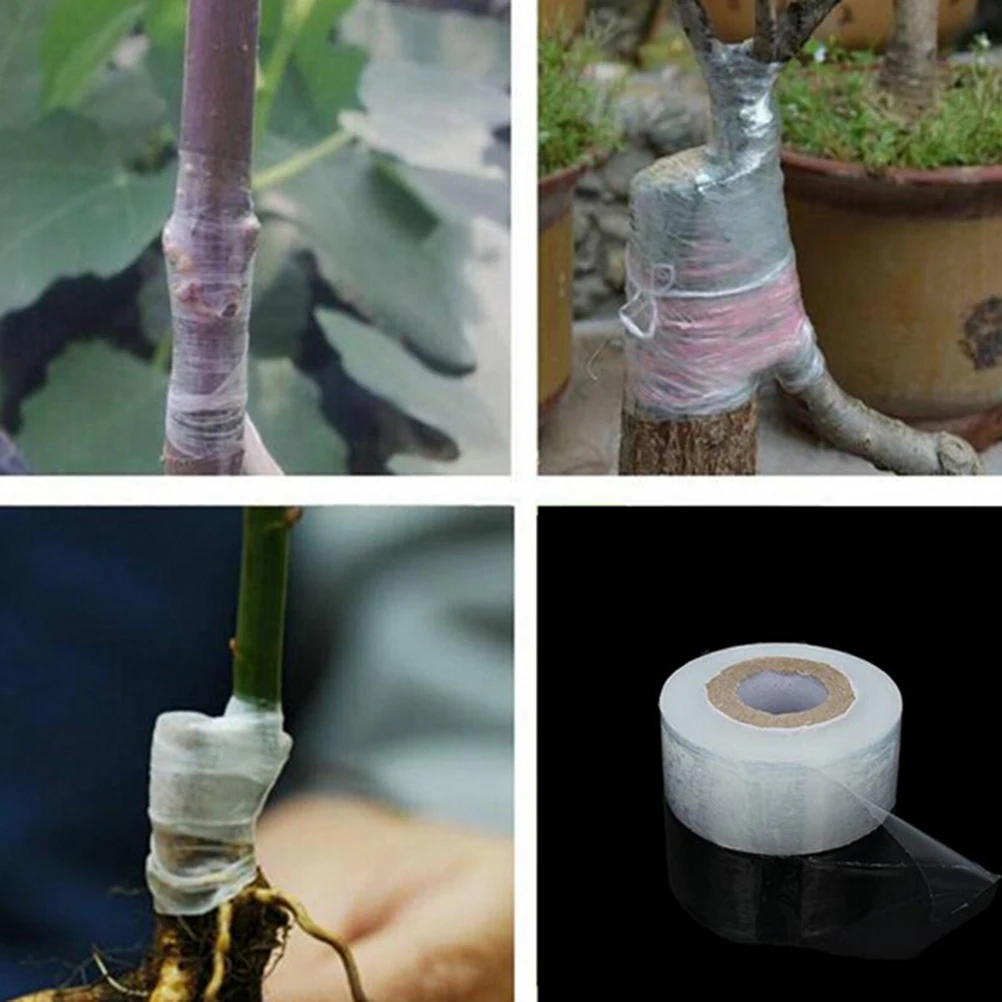 2 шт. самоклеющиеся ленты для прививки деревьев инструменты для теплицы тянущаяся садовая лента для выращивания цветов, овощей 120 м
