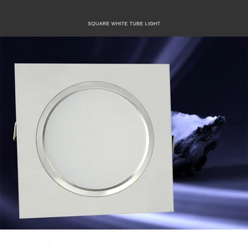 

1pcs Super Bright Recessed LED Dimmable Square Downlight 5W 7W 9W 12W 15W LED Spot light decoration Ceiling Lamp AC 110V 220V