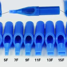 50 шт Плоские Magnum Размер 9 синие одноразовые небольшие татуировки советы сопла питания TT-006L-9FT