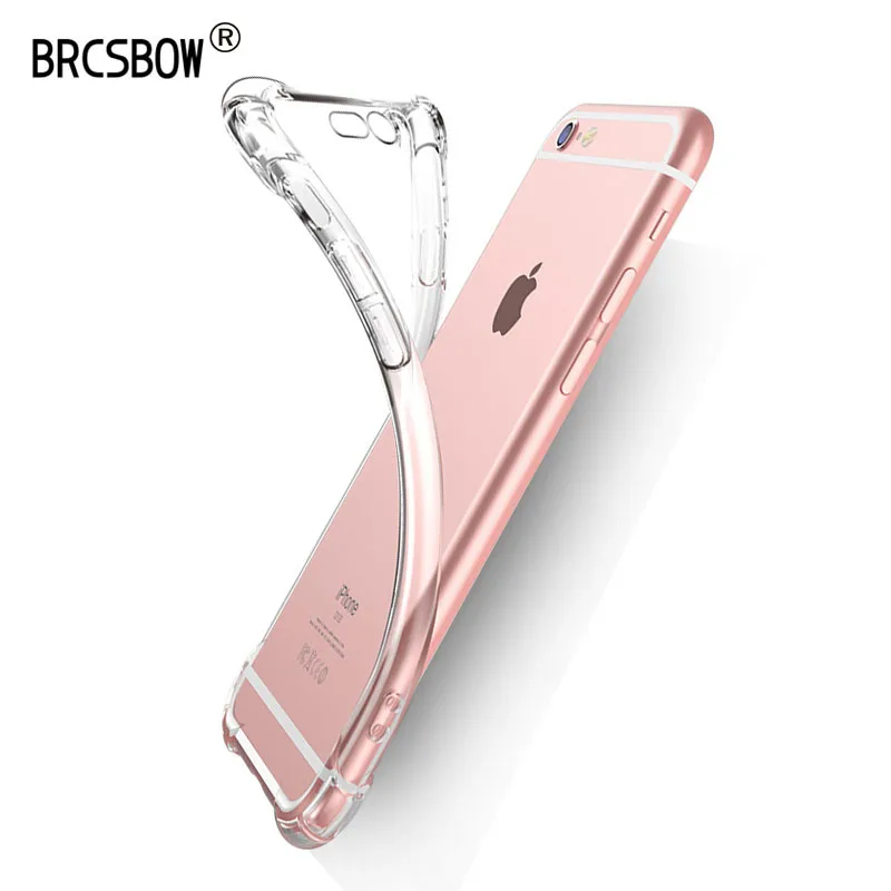 BRCSBOW 1.5mm Ultra Thin Clear TPU Silicone i Phone 6 Case for Apple iPhone Plus Soft Cover Transparent Cases |