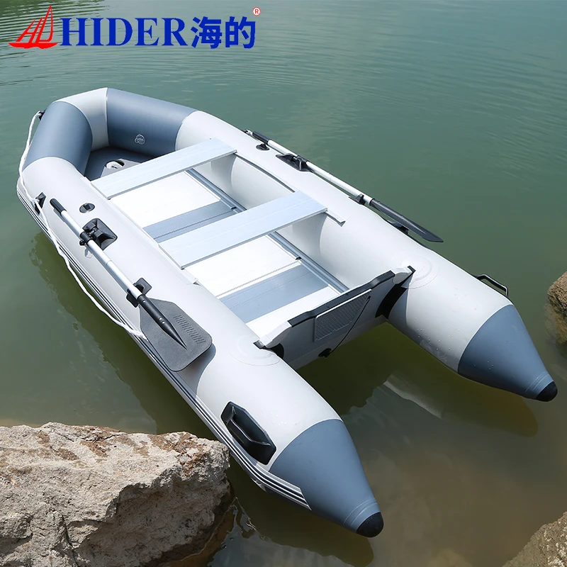 HIDER HY 265 см 0 9 мм ПВХ надувная лодка с шероховатым дном алюминиевая скамейка