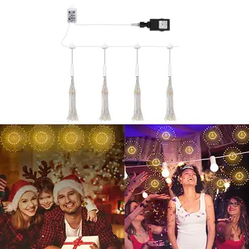 

LED String Lights DIY Foldable Bouquet Firework Garland Light Christmas Fairy Lights For Outdoor Wedding Decoration