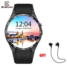 Kaimorui KW88 Bluetooth Smart Watch Android 5.1 OS 1.39′ Amoled Screen 3G wifi Wireless Smartwatch Phone+Bluetooth earphone