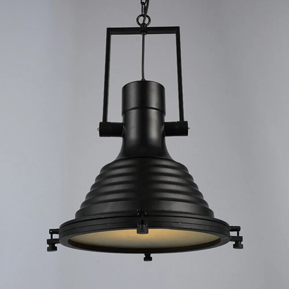 Nordic Loft Style Iron Art Lid Droplight Edison Pendant Light Fixtures For Dining Room Hanging Lamp Vintage Industrial Lighting