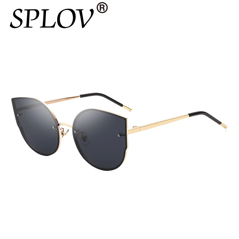 

2017 New Arrival Cat Eye Sunglasses Women Fashion Sun Glasses Spring Rimless Summer UV400 Protection Rose Gold Glasses Female