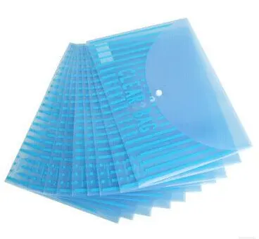 

Comix C335 Folder Bag 10pcs/pack Transparent Snap Bags Size:335x245mm Nw35g Color Blue,transparent ,Color Random Free Shpping