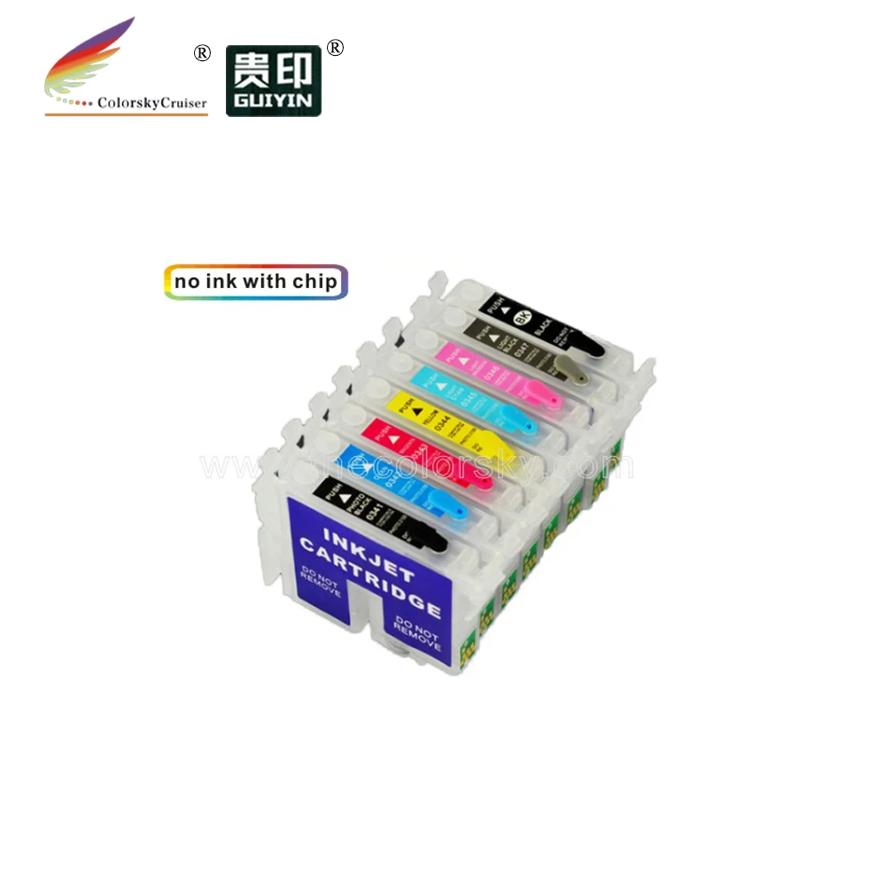 

(RCE341-348) refillable refill inkjet ink cartridge for Epson STYLUS PHOTO 2100 2200 T034120 T034220 T034320 T034420 8colors