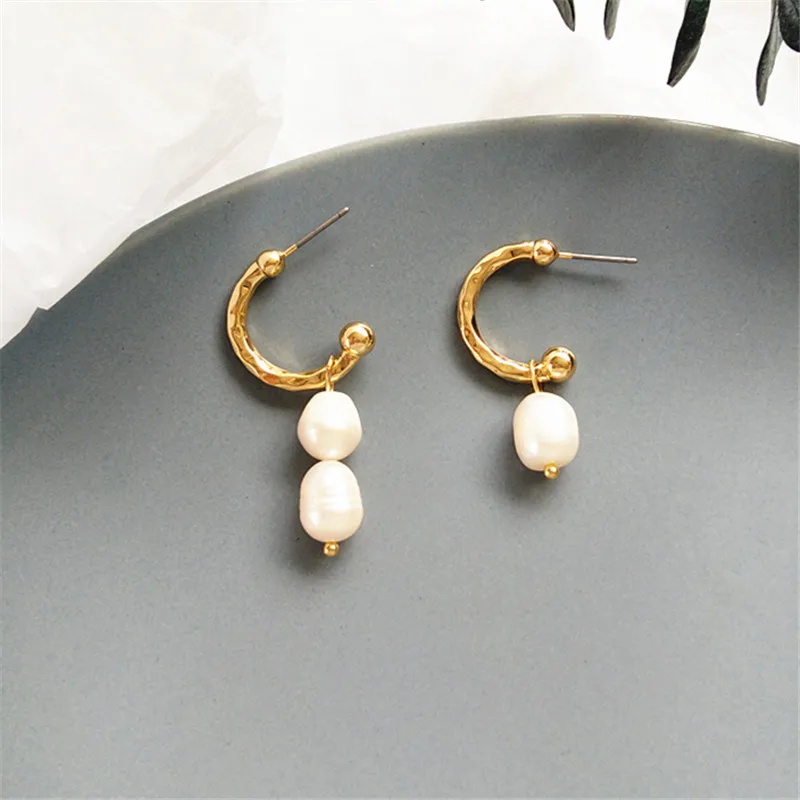

Trendy Elegant Freshwater Pearl Simulated Pearl Long Earrings Pearls String Statement Drop Earrings For Wedding Party Gift