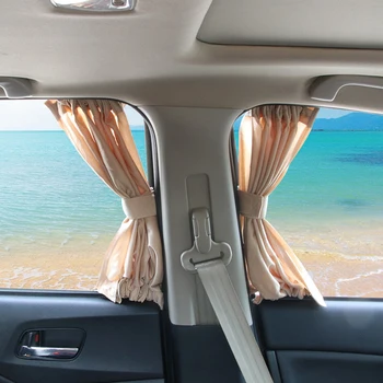 

70L Mesh Car Curtains Vehicle Shading UV Insulation Privacy 2pcs/set Side Window Sunshade Auto Windows