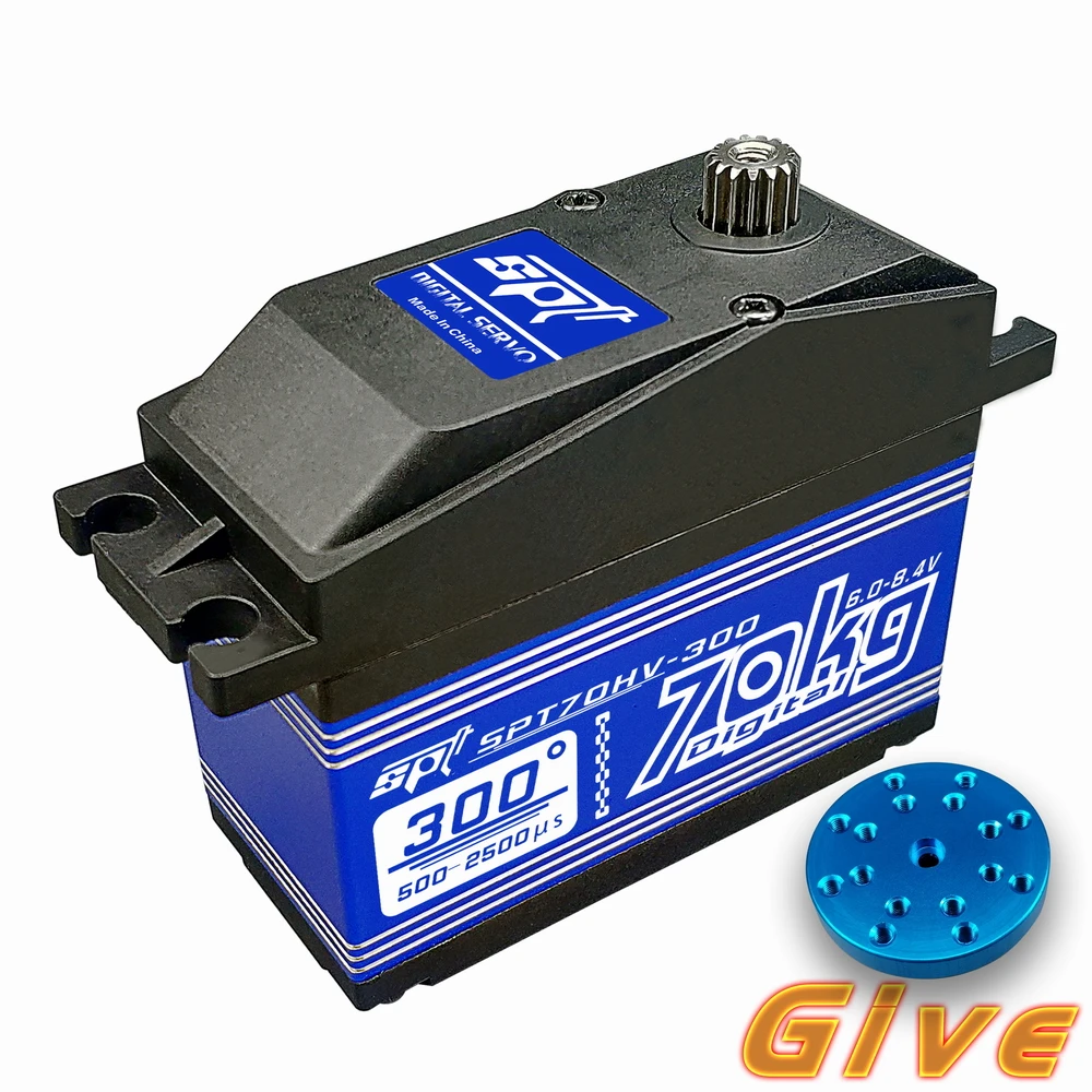 

SPT Servo SPT70HV-300/360 25kg Large torque/Large angle Metal gear Digital Servo for Robotics/ airplane/ RC Car / RC Model