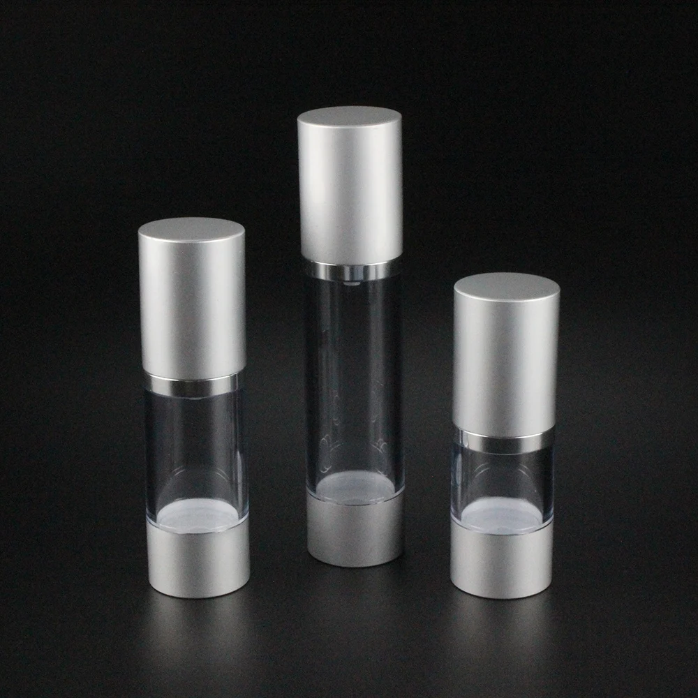 Download 124pcs aluminium clear 15ml airless cosmetic packaging , 15 ml airless lotion pump bottles ...