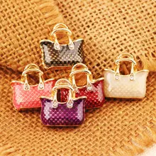 4 шт. Высокое качество модные эмали Подвески подарок Многоцветный Сумочка металлический сплав, кулон, браслет ожерелье ювелирные аксессуары DIY ремесло