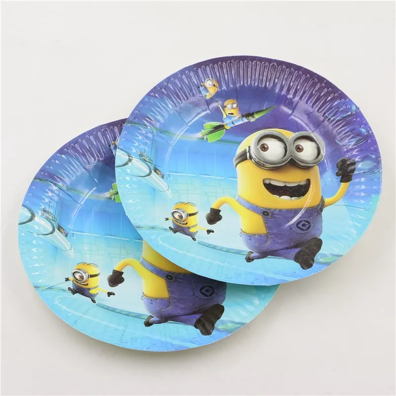 7Inch minions Theme Party Plates decoration minions party supplies for