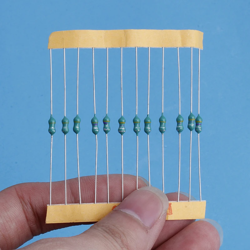 120Pcs 10 Value ColorCode Wheel Inductor Loop Inductance Kit 1/4W 0.1uH