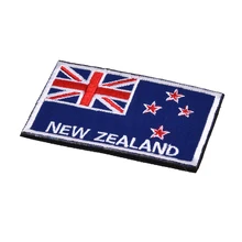 Национальный флаг вышивка 3D значок патч Военная нарукавная нашивка задняя сторона нашивки Новая Зеландия