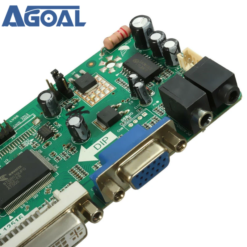 M. Nt68672 A HD универсальная плата драйвера ЖК дисплея HDMI VGA DVI с аудиовходом для