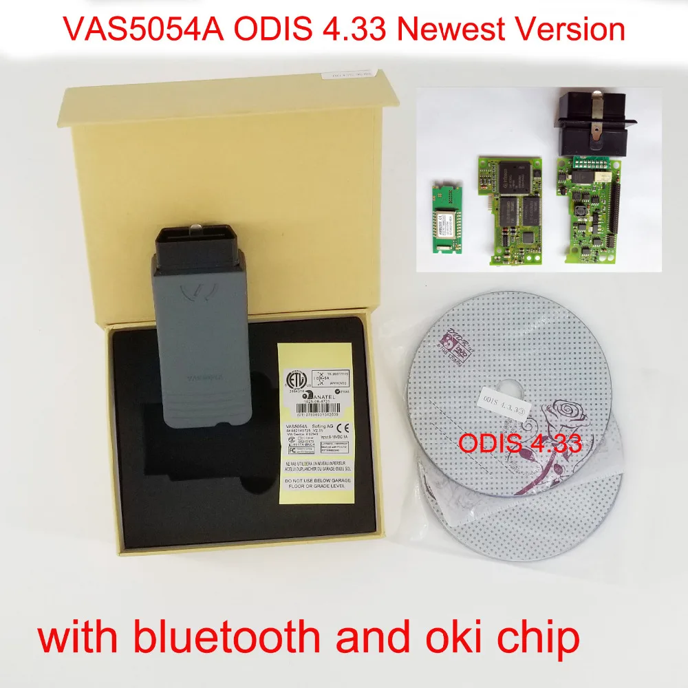 Диагностический инструмент VAS5054 VAS 5054A ODIS 2019 диагностический с чипом OKI Bluetooth