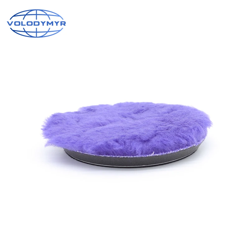 

Purple Wool Polishing Pad Polish Pads High Cutting Power Waxing Sponge Work with Buffing Machine Car Buffer Polisher