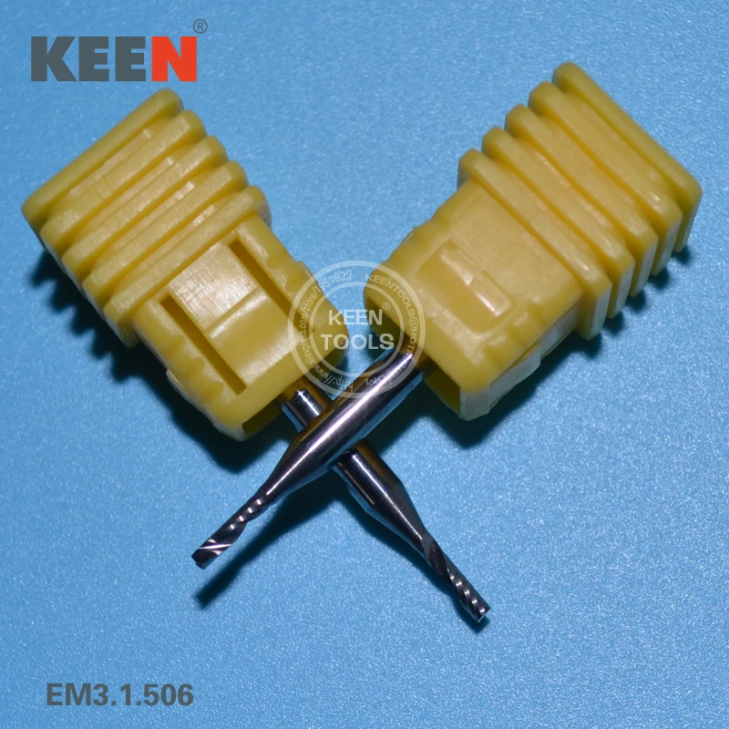 

EM3.1.506mm(H2) High Quality Tungsten Steel One Flute Spiral End Mill CNC Cutter Drill Bits For Acrylic,PVC