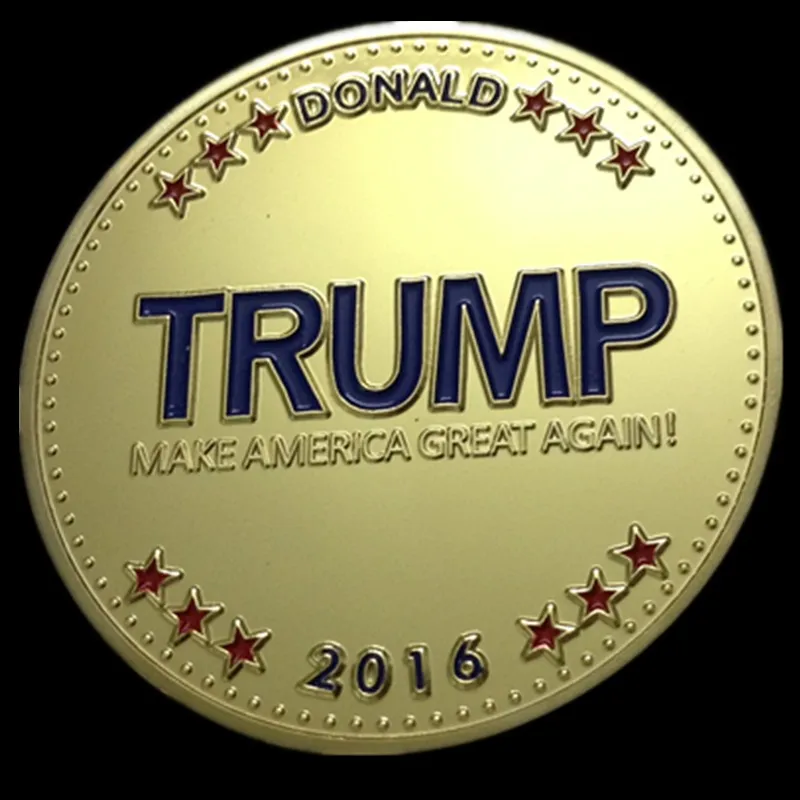 2-2 2016 Make  America Great Again ! The United States Republican presidential candidate Donald Trump souvenir Coin