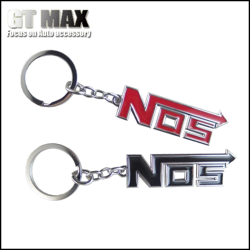 One piece Fast & Furious Black Chrome NOS Nitrous Oxide Car Fob Ring