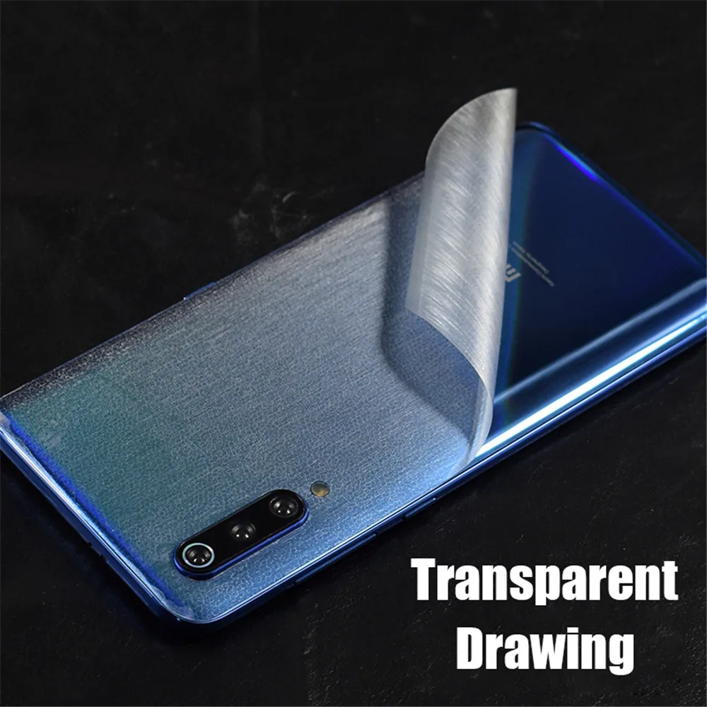 Clear Carbon Fiber Soft Film For Xiaomi Mi 9 Mi9 Mi 8 Lite MiX3 Transparent Sticker For Redmi Note 7 5 Pro Screen Protector Film (11)