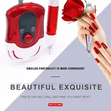 Красная профессиональная электрическая пилка для маникюра, педикюра, полировальная машинка, форма ручки, педикюр, инструмент для полировки ногтей, уход за ногами